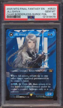 2025 MTG FINAL FANTASY JILL SHIVA'S DOMINANT 0523 SURGE FOIL PSA 10! - Image 1