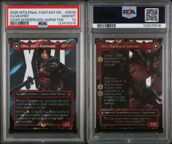 Clive, Ifrit's Dominant Borderless Surge Foil 0530 Final Fantasy Foil PSA 10 💎 - Image 3