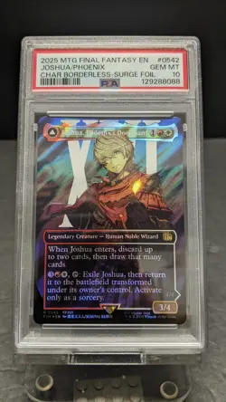 2025 MTG Final Fantasy Joshua Phoenix Dominant SURGE FOIL 0542 PSA 10 FF16 1 - Image 1
