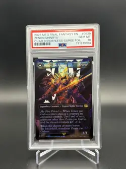 2025 MTG Final Fantasy Zenos yae Galvus Borderless Surge Foil #0529 PSA 10 - Image 1