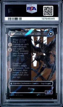 2025 MTG Final Fantasy Dion Bahamut's Dominant Borderless Surge Foil 0521 PSA 10 - Image 2