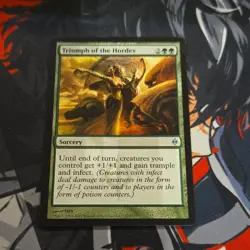 Magic: The Gathering Triumph of the Hordes New Phyrexia Sorcery Green Uncommon - Image 1