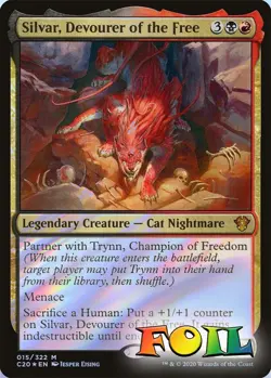 Silvar, Devourer of the Free 0015 MTG Commander 2020 Mythic NP Foil - Image 1