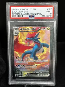 PSA 10 Salamence ex SIR 187/159 Pokemon Journey Together 2025 ENGLISH GEM MINT - Image 1