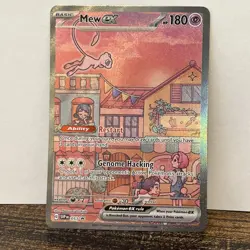 Mew ex SVP 053 Pokemon TCG Scarlet Violet 151 Black Star Promo Full Art - Image 1