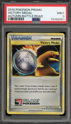 Pokemon Victory Medal Typhlosion 2010 Battle Road Autumn Promo PSA 9 Mint - Image 1