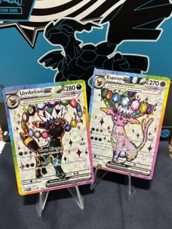 Pokemon Umbreon and Espeon Black Star Promo SVP175 SVP176 Figure Collection NM/M - Image 1