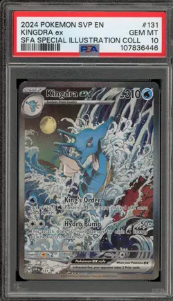 Pokemon Kingdra ex SFA Special Illustration Coll. Promo SVP EN 131 PSA 10 - Image 1