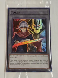 Declan & D/D/D Doom King Armageddon TKN5-EN035 Doom of Dimensions Yugioh Token - Image 1
