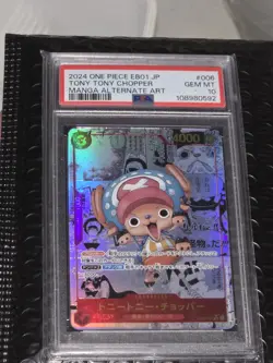 2024 One Piece Japanese Tony Tony Chopper EB01 Manga Alternate Art #006 PSA 10 - Image 1