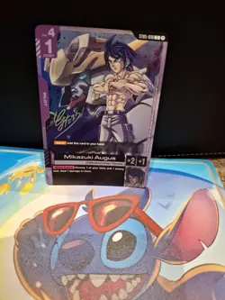 Gundam Card Game TCG - Mikazuki Augus ST05-101 DBZ Promo Card ENGLISH NM - Image 1
