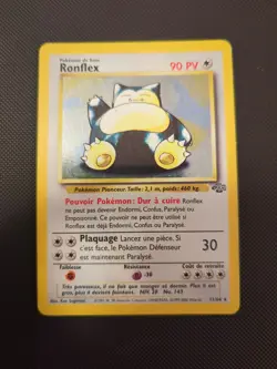 Pokemon Card Ronflex (Snorlax) Holo Rare 11/64 Jungle Set MP - Image 1
