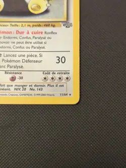 Pokemon Card Ronflex (Snorlax) Holo Rare 11/64 Jungle Set MP - Image 4