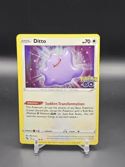 Ditto 053/078 2022 Pokemon GO Pokemon Card TCG Nintendo Holo Rare - Nm - Image 1