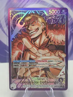 ONE PIECE CARD GAME TCG Donquixote Doflamingo Leader Alt Art OP14-060 English - Image 1
