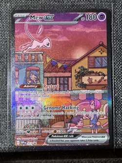 Pokemon TCG Mew EX SVP 053 Scarlet Violet 151 Black Star Promo Card - Image 1