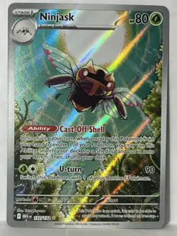 Pokemon TCG Ninjask Illustration Rare Card #137/132 - Image 1