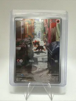 Pokemon TCG Litleo IR 139/132 Illustration Rare Pokemon Card Mega Evolution - Image 1