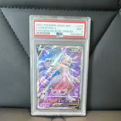 Pokemon Mewtwo V SWSH229 Full Art Promo Holo Sword & Shield PSA 9 Trading Card - Image 1