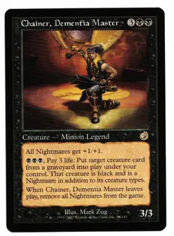 Magic the Gathering MTG Card: Chainer, Dementia Master Torment 56/143! NM - Image 1