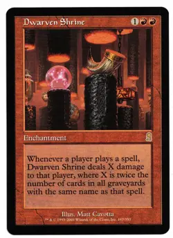 Magic the Gathering MTG Card: Dwarven Shrine Odyssey 187/350! NM - Image 1