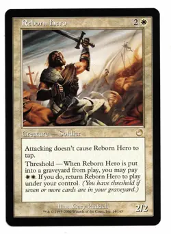 Magic the Gathering MTG Card: Reborn Hero Torment 14/143! NM - Image 1