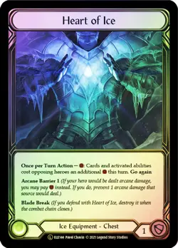 FAB RAINBOW FOIL Heart of Ice - Tales of Aria (Unlimited) Card # 144 - Image 1