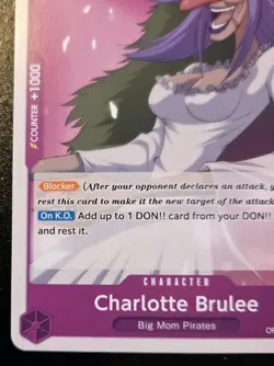 Charlotte Brulee OP08-066 Uncommon Two Legends One Piece Card Game - Image 4