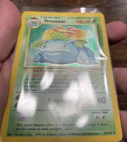Venusaur Holo Base Set 2 MP 18/130 Pokemon Card - Image 3