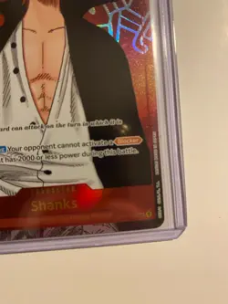 Bandai One Piece Shanks OP01-120 Romance Dawn Holo Rush 10000 Power Card - Image 4