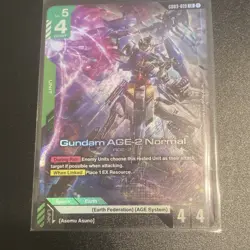 Gundam AGE-2 Normal GD03-019 LR Holo Gundam Card Game Unit English - Image 1