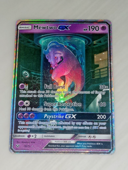 Pokemon TCG Mewtwo GX Secret Rare 78/73 Shining Legends Full Art Card - Image 1
