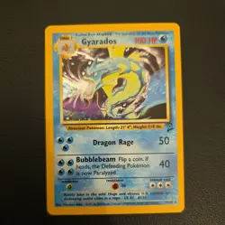 Pokemon Gyarados TCG Base Set 2 Holo Rare Card 7/130 LP - Image 2
