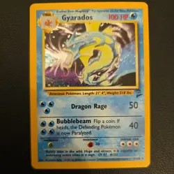 Pokemon Gyarados TCG Base Set 2 Holo Rare Card 7/130 LP - Image 3
