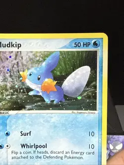 Pokemon Card Mudkip 018 Nintendo Holo Black Star Promo Light Play - Image 2