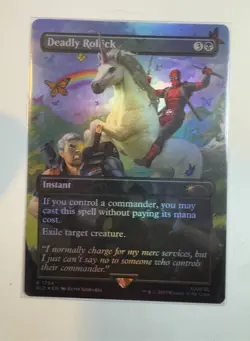 Deadly Rollick (Rainbow Foil) Deadpool Secret Lair Drop Foil NM - Image 1