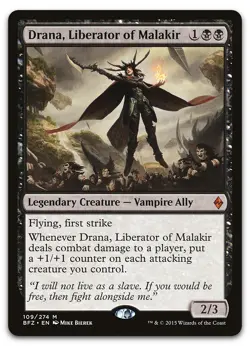 MTG - 4 x Drana, Liberator of Malakir - Playset 4x x4 - Battle for Zendikar NM - Image 1