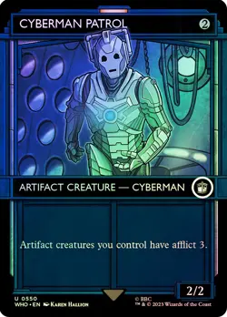 MTG FOIL Cyberman Patrol - Doctor Who Commander #550 - Image 1