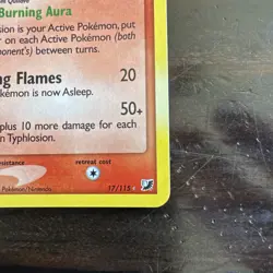 Typhlosion 17/115 STAMPED UNSEEN FORCES - HOLO POKEMON - NM/M - Image 3