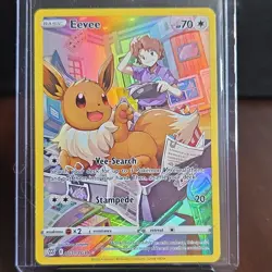 Pokemon Eevee TG11/TG30 Ultra Rare Full Art Holo 70 HP Stampede Brilliant Stars - Image 1