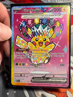 Pokemon Pikachu EX SIR 277/217 Ascended Heroes English - NM *IN HAND* - Image 2