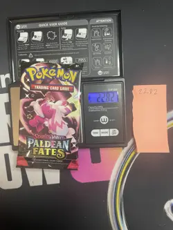 22.82g VERY HEAVY Paldean Fates Pokemon Sealed Booster Pack New SIR/HRU - Image 1