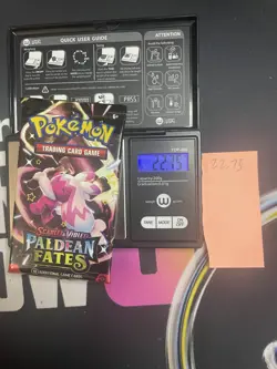 22.75g VERY HEAVY Paldean Fates Pokemon Sealed Booster Pack New SIR/HRU - Image 1