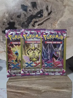 (Lot of 3) LIGHT Pokemon TCG: XY Phantom Forces (3-Card) Packs Factory Sealed - Image 1