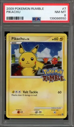 Pokemon Pikachu Rumble #7 PSA 8 - Image 1