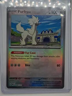 2025 Sv Prismatic Evolutions Holo Pokemon Furfrou Master Ball Reverse 088/131 - Image 1