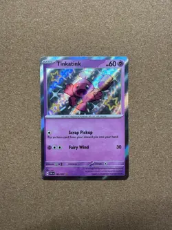 Pokemon - Tinkatink - 165/091 - SV: Paldean Fates - Holo - Shiny Rare NM - Image 2