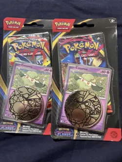 Pokemon Phantasmal Flames Cottonee Promo Blister Booster Pack Sealed (2qty) - Image 1