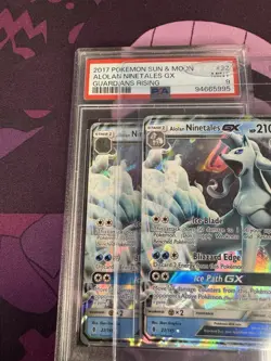 ERROR EVOLUTION BOX Alolan Ninetales GX 2017 POKEMON Guardians Rising Misprint - Image 2
