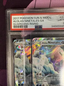 ERROR EVOLUTION BOX Alolan Ninetales GX 2017 POKEMON Guardians Rising Misprint - Image 3